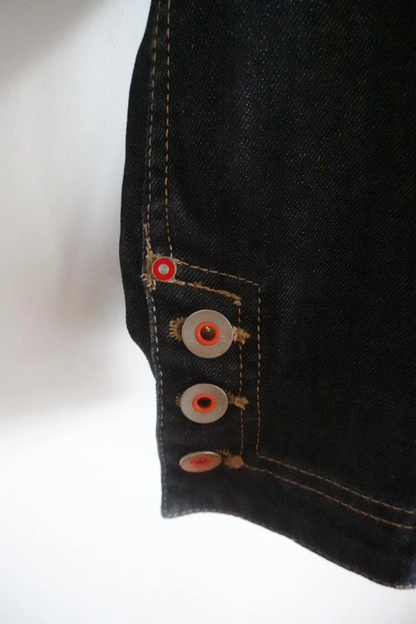 Lasserre Y2K denim jacket with rhinestones size 42 – photo 7